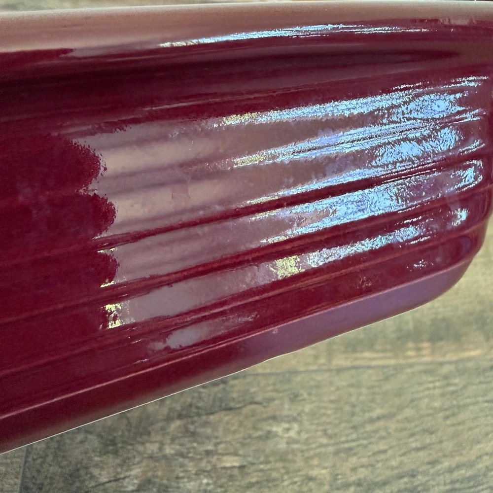 Pampered Chef Square Baker Unisex 9in Cranberry Red - Picture 6 of 14